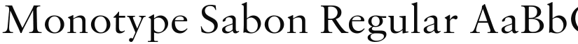 Monotype Sabon Regular font