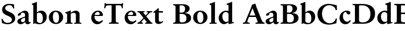 Sabon eText Bold font