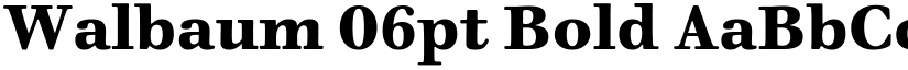 Walbaum 06pt Bold font