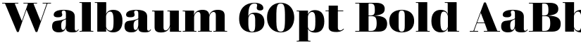 Walbaum 60pt Bold font