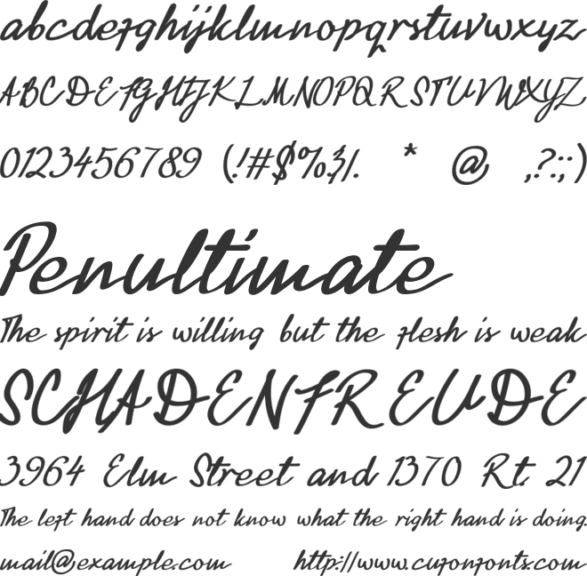 Black Wiliam font preview