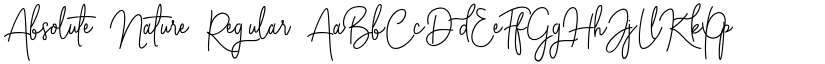 Absolute Nature Regular font
