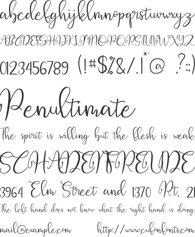 Armelo_Dianovista font preview