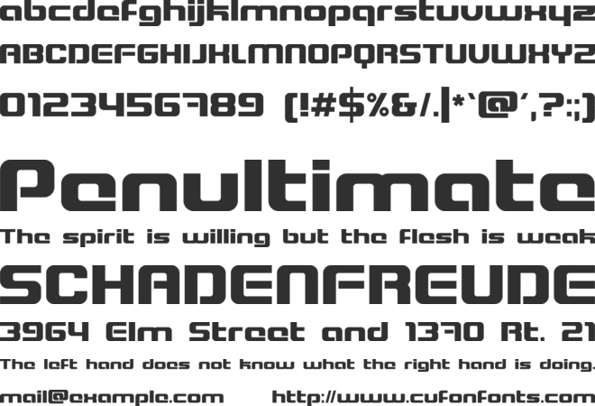 Blaster font preview