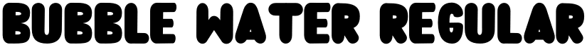 Bubble Water Regular font