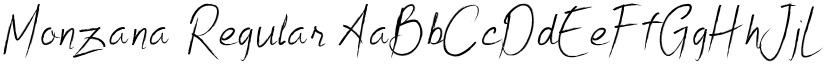 Monzana Regular font