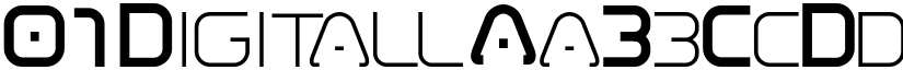 01 Digitall font