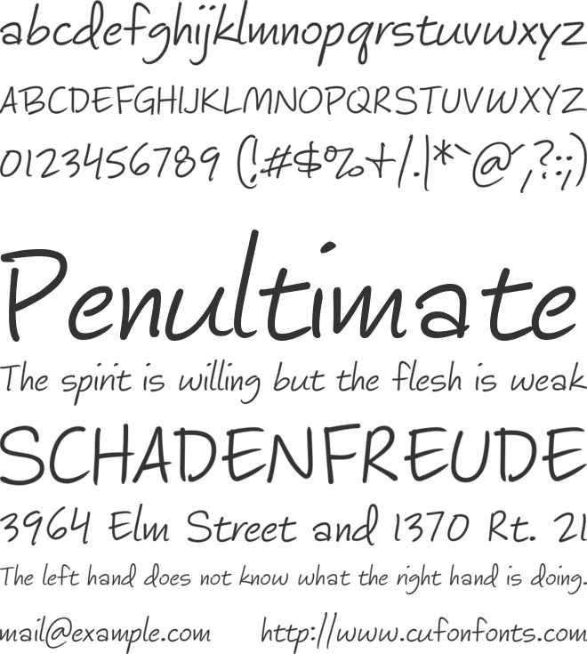 Ink Draft font preview