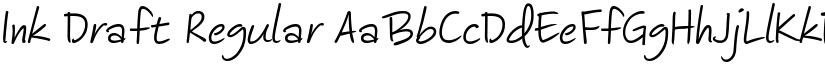 Ink Draft Regular font