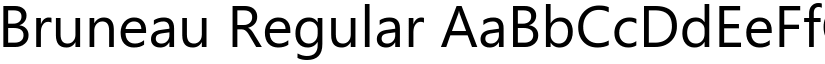 Bruneau Regular font