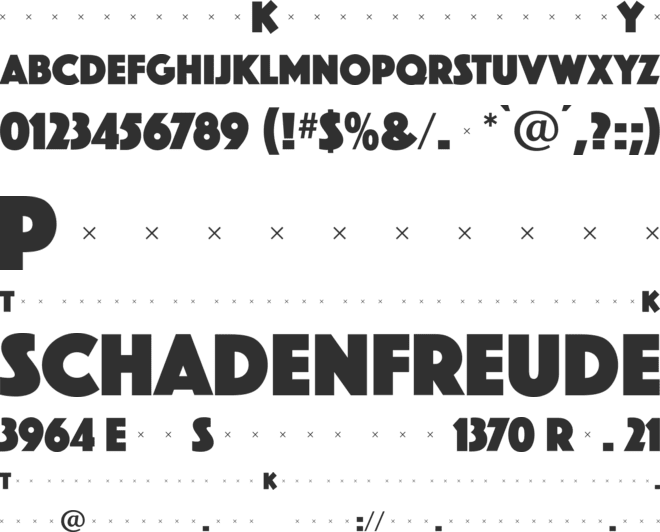 PhosphateSolid font preview