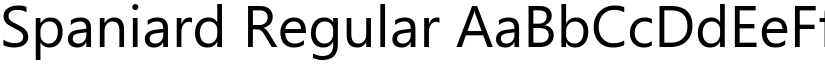 Spaniard Regular font