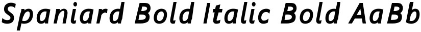 Spaniard Bold Italic Bold font
