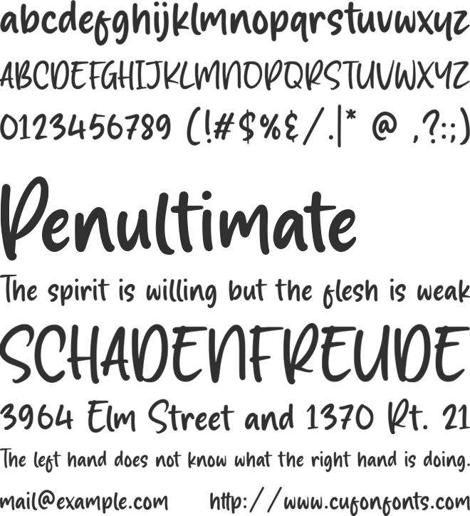 Magic Clause font preview