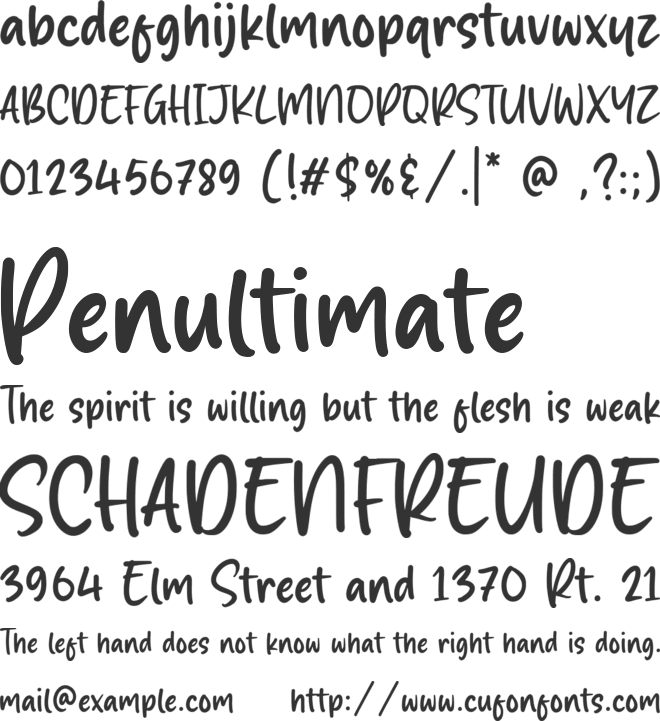 Magic Clause font preview