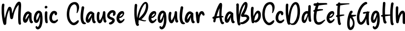 Magic Clause Regular font