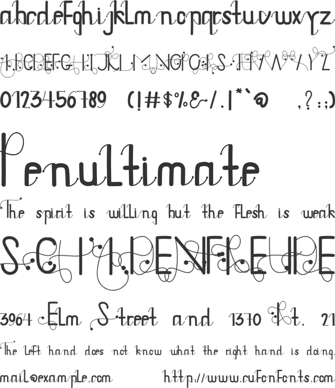 Doughnutz font preview