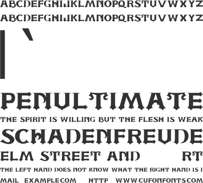 ASTONE ROYAL font preview