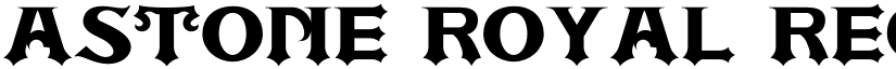 ASTONE ROYAL Regular font