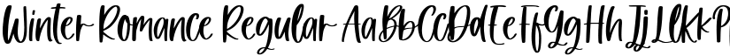 Winter Romance Regular font