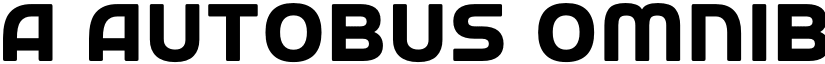 a Autobus Omnibus Regular font