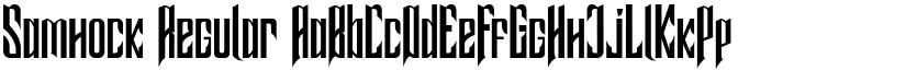 Samhock Regular font