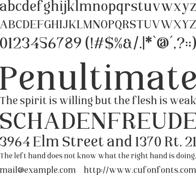 Bilderberg font preview