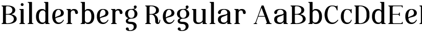 Bilderberg Regular font