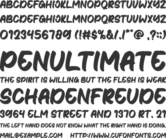 Retrophile font preview