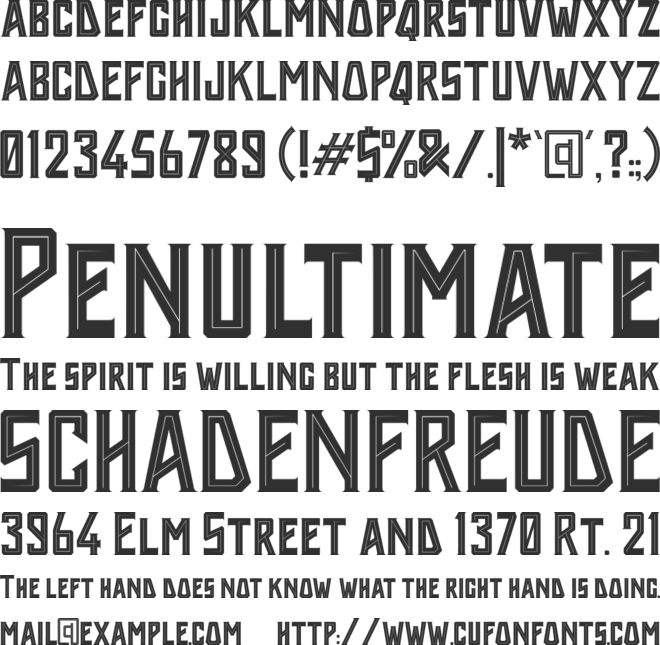 Holyriver font preview