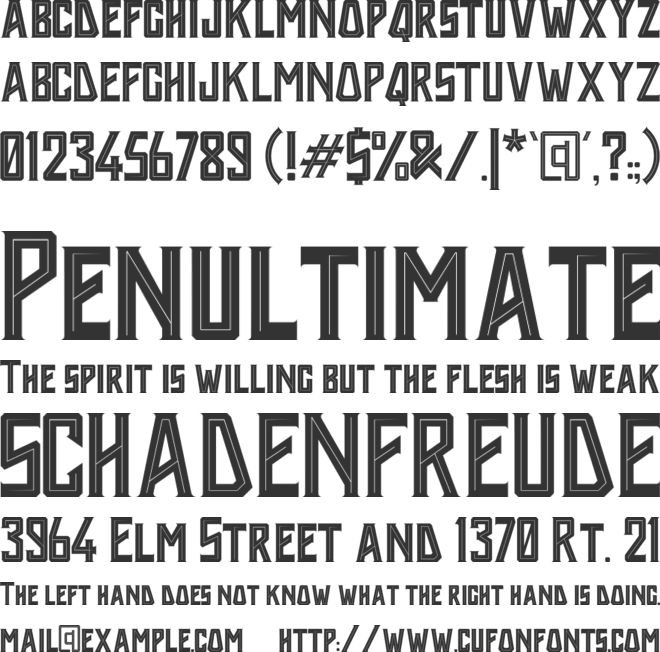 Holyriver font preview