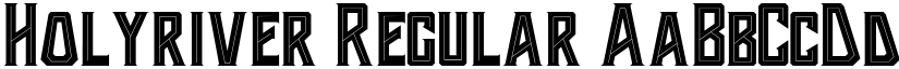 Holyriver Regular font