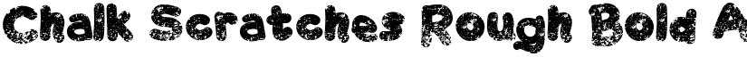 Chalk Scratches Rough Bold font