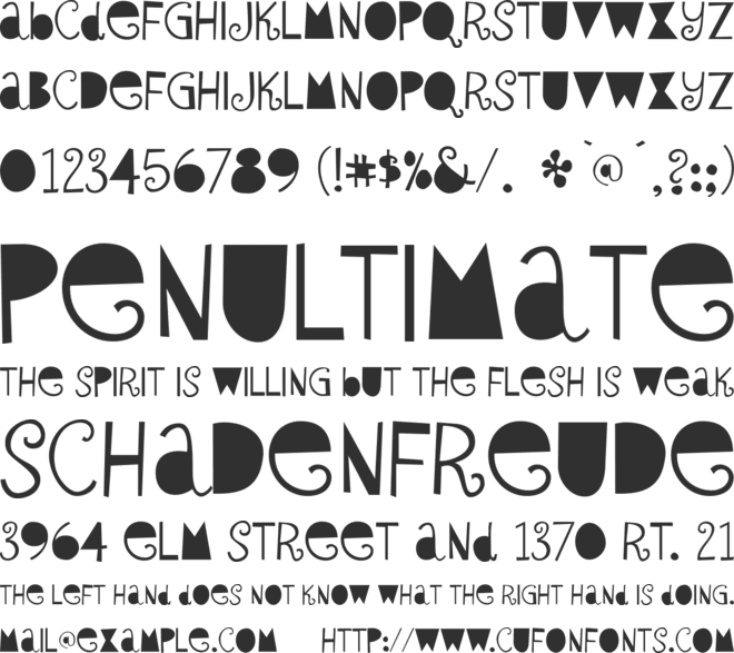 Sybil Green font preview