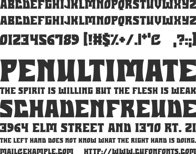 Halloween Hex font preview