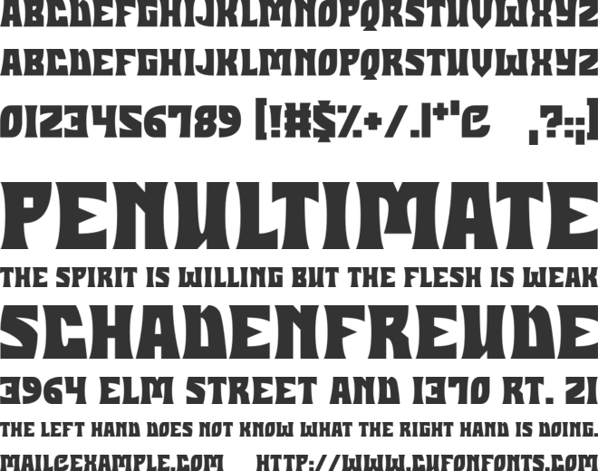 Halloween Hex font preview