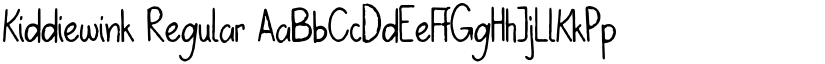 Kiddiewink Regular font