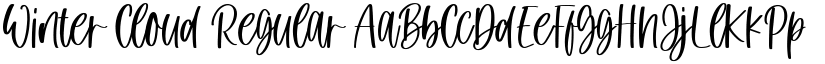 Winter Cloud Regular font