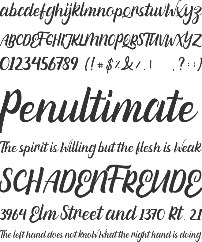 Bangga FREE font preview