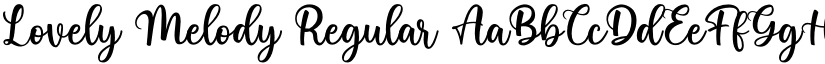 Lovely Melody Regular font