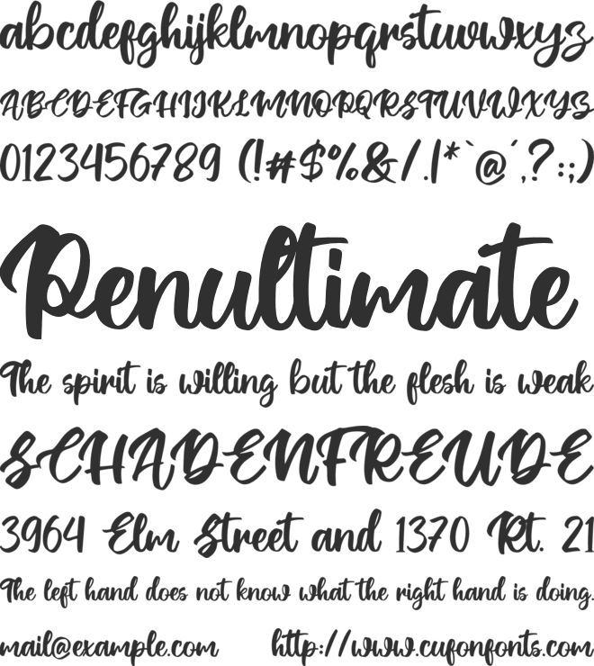 Ontel font preview