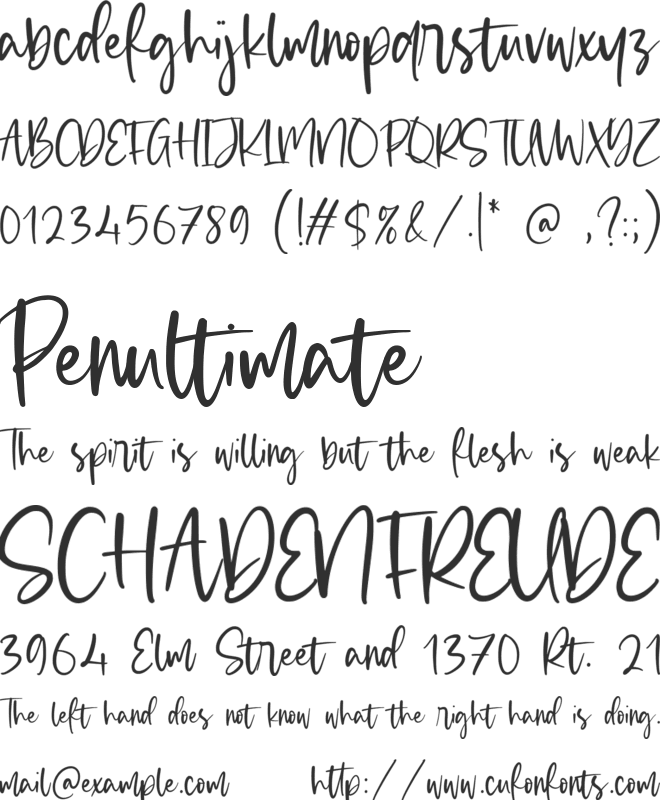 Violet Twinkle font preview