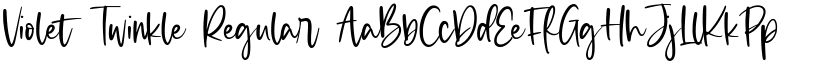 Violet Twinkle Regular font