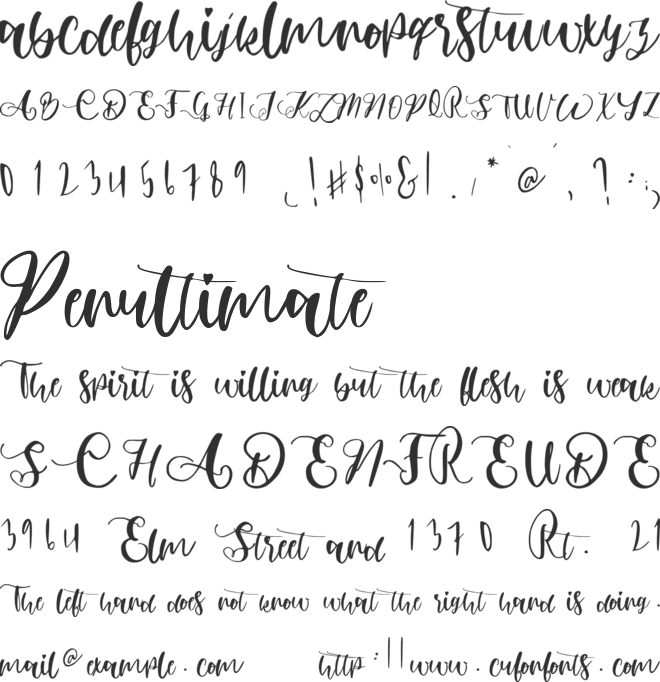 Abimanyu font preview