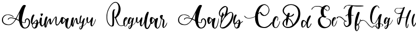 Abimanyu font download