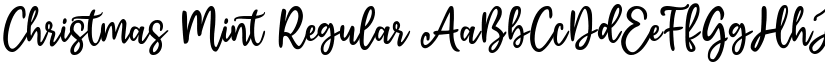 Christmas Mint Regular font