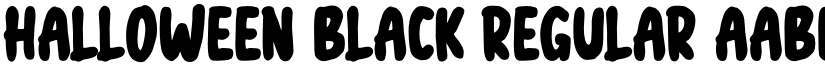 halloween black Regular font