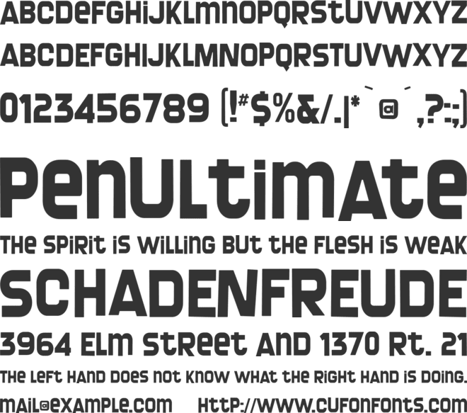 Screengem font preview