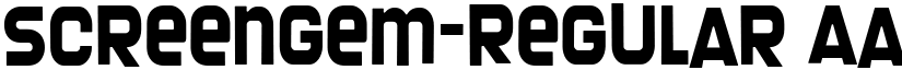 Screengem-Regular font