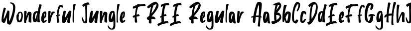 Wonderful Jungle FREE Regular font